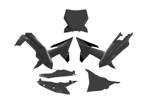 PLASTIC KIT 6PCS KTM SX SXF XC XC-F 2025, R-TECH R-KITKTM-NR0-025 BLACK