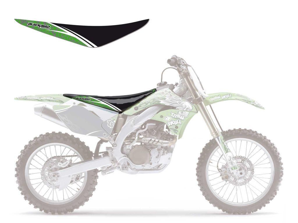 SEAT COVER TRIBAL SKULL 2, KAWASAKI