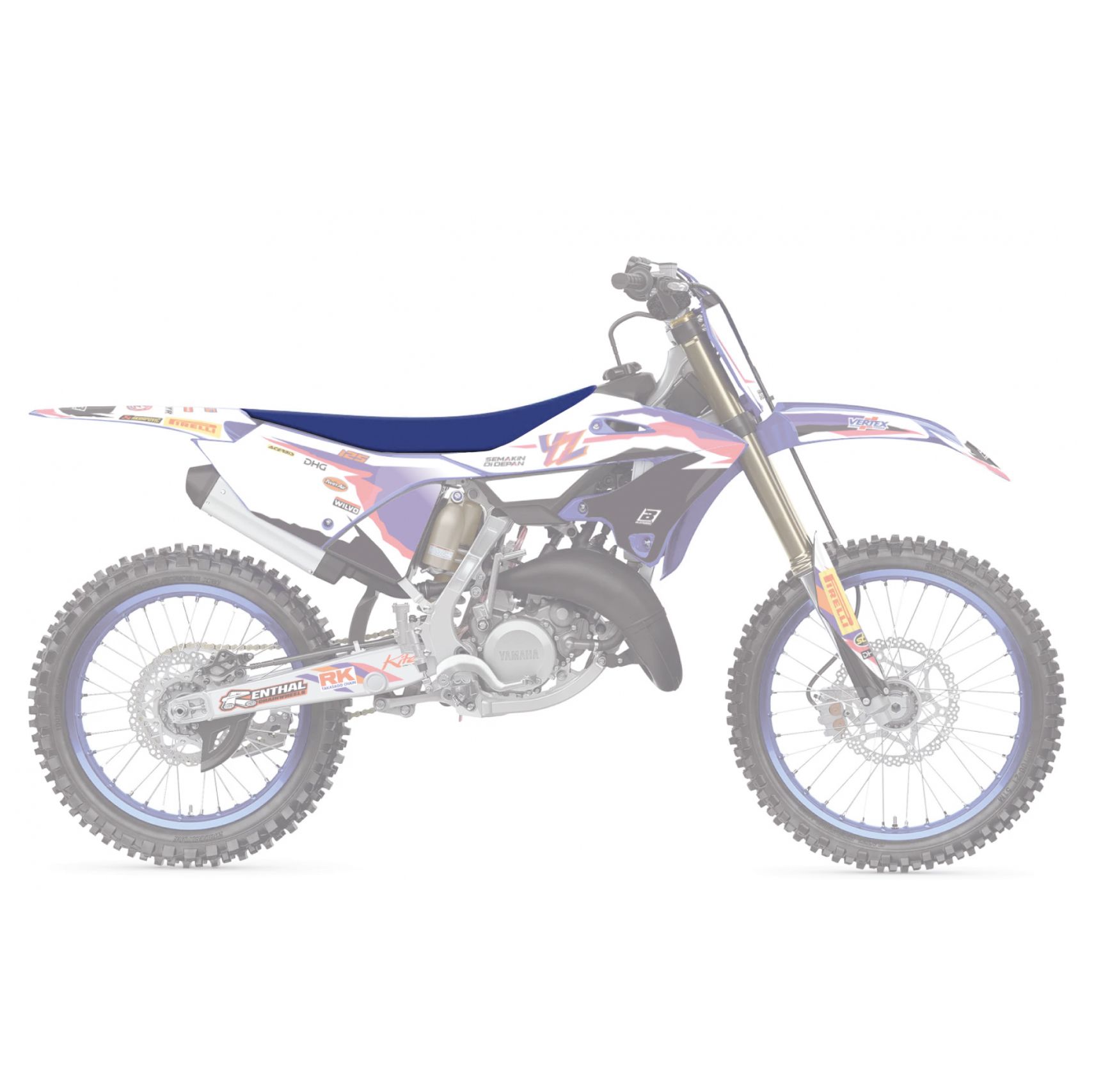 2022 YZ 125/250 REPLICA YAMAHA FACTORY, SEAT COVER BLACKBIRD 1251R11/01