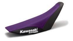 KLX 250/300 93- BLACKBIRD, 1400/02 TRADITIONAL SEAT COVER, BLACK AND PURPLE