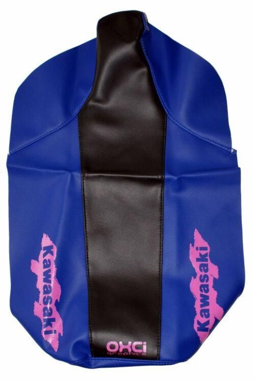 KMX125/200 BLUE/BLACK 2-TONE, SEAT COVER KAWASAKI