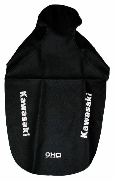 KLR650 BLACK SEAT COVER BLACK, GRIP KAWASAKI