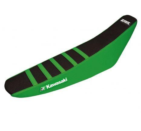 06-08 KXF450 250 ZEBRA GN/BK, 2018 DESIGN ONLY 5 STRIPES, SEAT COVER BLACKBIRD 1428Z