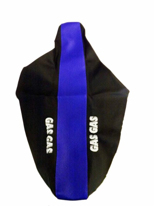 97-03 GASGAS 2-TONE SEAT COVER, BLUE / BLACK WAMC