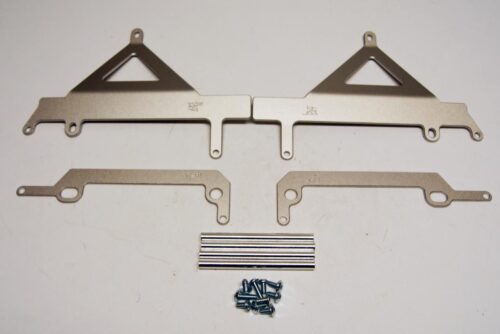 RADIATOR BRACE ALUMINUM TM, R-TECH PARADTM2T15, 2 STROKE MODELS ONLY