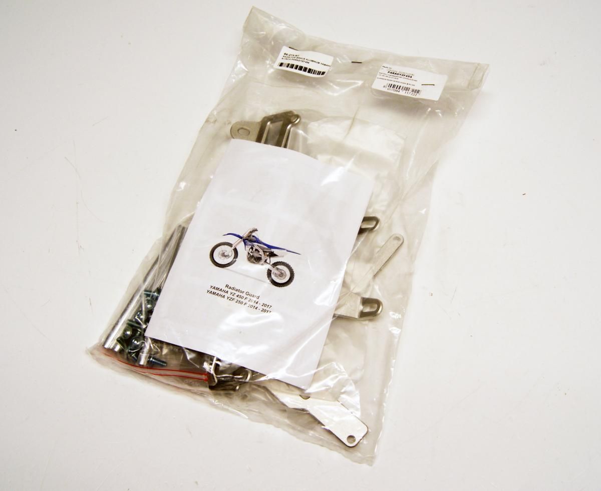 RADIATOR BRACE ALUMINUM YAMAHA, R-TECH PARADYZF454