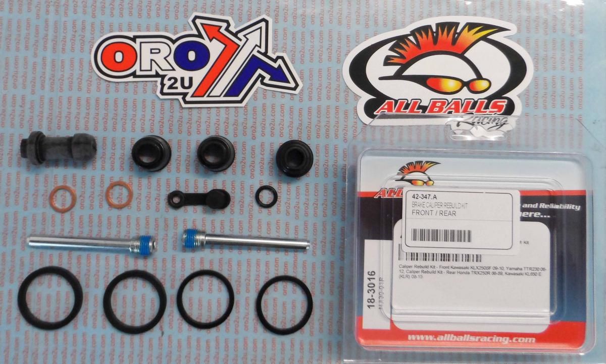 BRAKE CALIPER REBUILD KIT ALLBALLS, ALLBALLS 18-3016 KAW/YAM FRONT/HON/KAW REAR