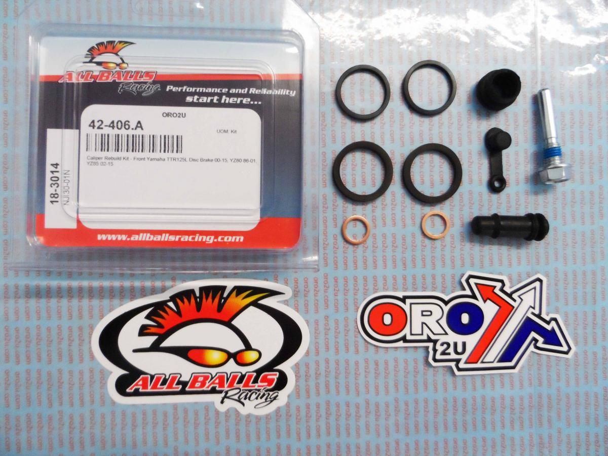 BRAKE CALIPER REBUILD KIT ALLBALLS, ALLBALLS 18-3014 YAM TTR125/YZ80/85 86-22 FRONT - Image 2