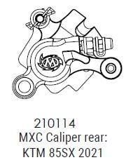 KTM 85 SX REAR RACING CALIPER, MOTOMASTER 210114 MXC - Image 2
