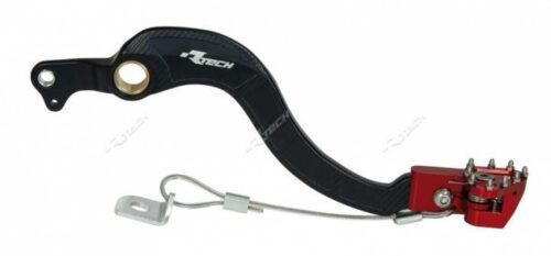 BRAKE PEDAL FOLDING TIP BLK/RD, 05-16 KXF250 R-LEVFRKXF0001