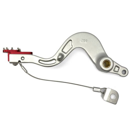 BRAKE PEDAL 00-13 GASGAS 4T, SILVER WITH RED TIP, FIR BRAND ASB-088F
