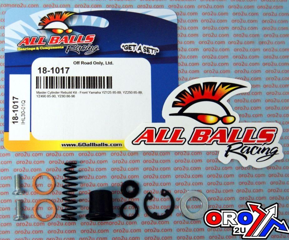 BRAKE MASTER CYL REBUILD KIT ALLBALLS, ALLBALLS 18-1017 YAMAHA YSR/YZ 05-96 DIRT FRONT