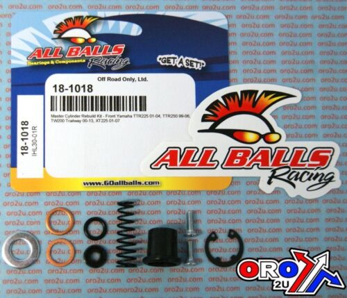 BRAKE MASTER CYL REBUILD KIT ALLBALLS, ALLBALLS 18-1018 YAMAHA TTR/TW/XT 99-22 FRONT