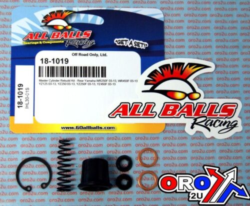 BRAKE MASTER CYL REBUILD KIT ALLBALLS, ALLBALLS 18-1019 YAMAHA WR/YZ 03-22 DIRT REAR