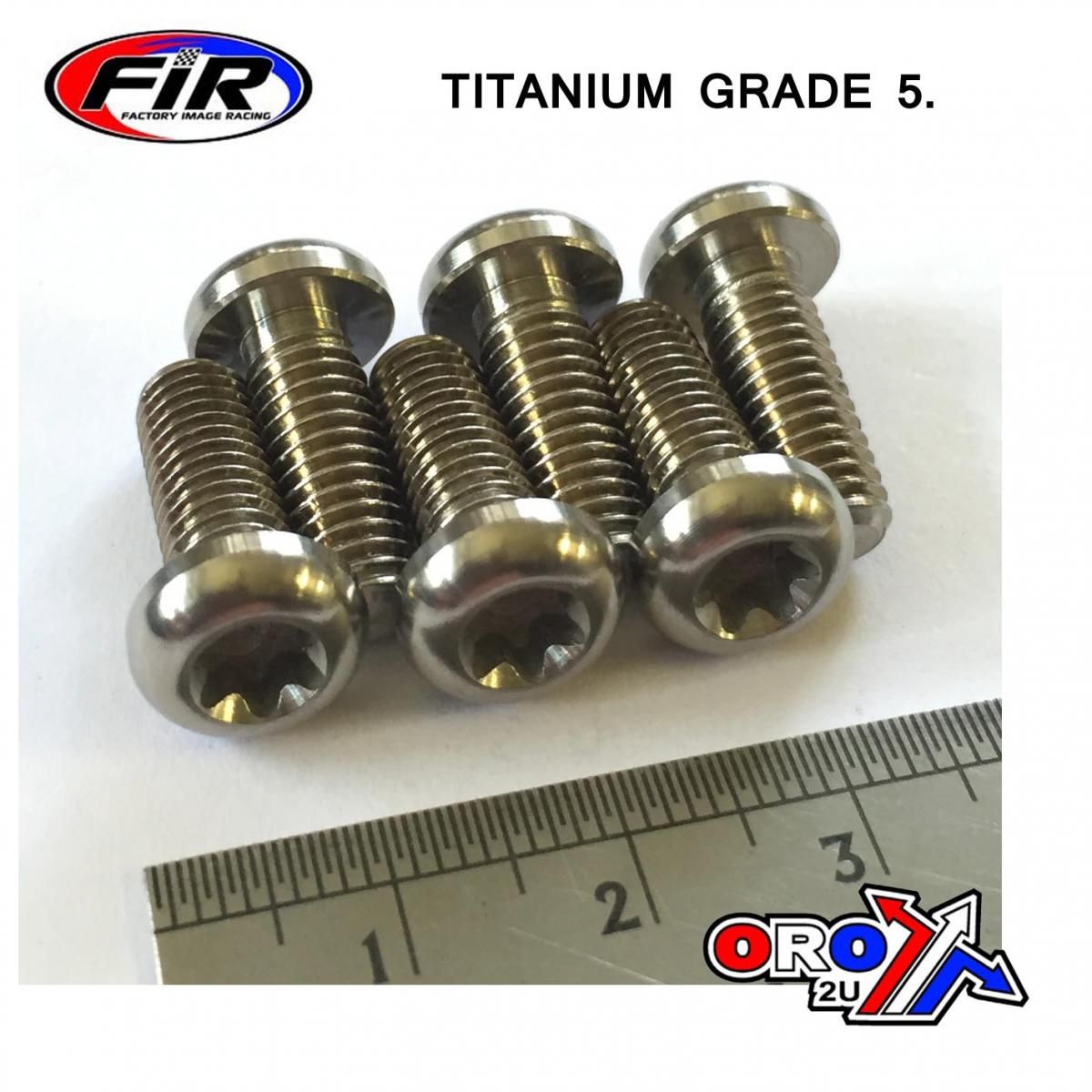 BOLT DISC M6x16mm HD TORX PK6, TITANIUM GRADE 5 /PACK OF 6 - Image 2