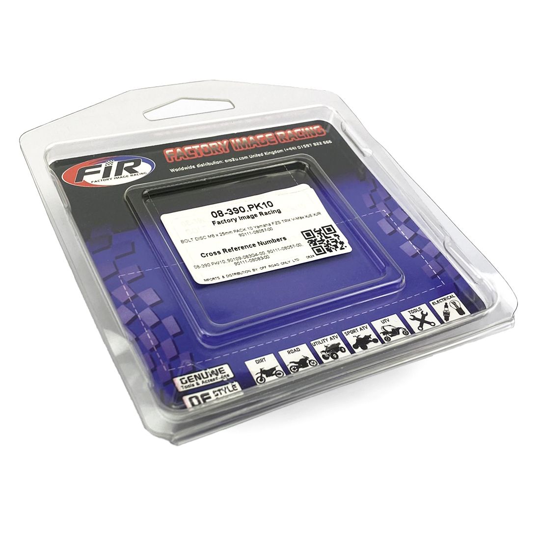 BOLT DISC M8 x 25mm PACK 10 Yamaha FZS TRX V-Max XJ6 XJR 90111-08057-00