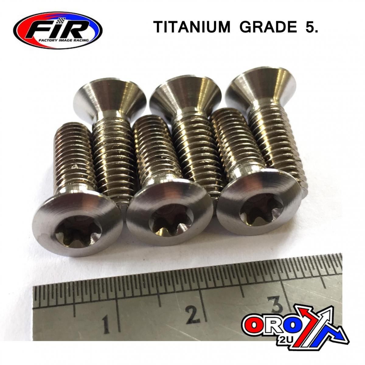 BOLT DISC TORX M6 x 18mm CSK, TITANIUM GRADE 5 /PACK OF 6 - Image 2