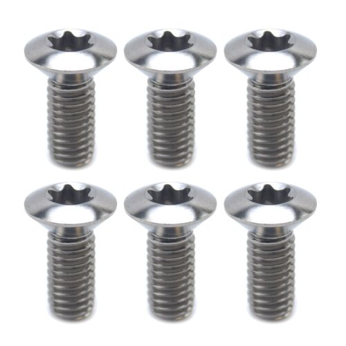 BOLT DISC TORX M6 x 13mm CSK, TITANIUM GRADE 5 /PACK OF 6