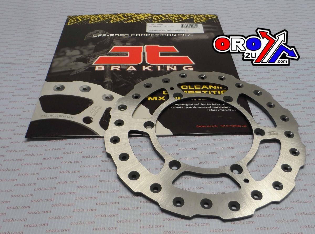 DISC BRAKE REAR RM125/250 JT, JTD3110SC01 SUZUKI, SELF-CLEANING HOLES