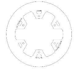 DISC BRAKE REAR RM SOLID CC, CROSS-CENTER PRODUCT 5100-45 - Image 2