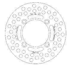 DISC BRAKE FRONT / REAR KX65, CROSS-CENTER PRODUCT 5100-112