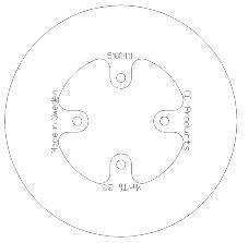 DISC BRAKE REAR KTM65 SOLID CC, CROSS-CENTER PRODUCT 5100-111