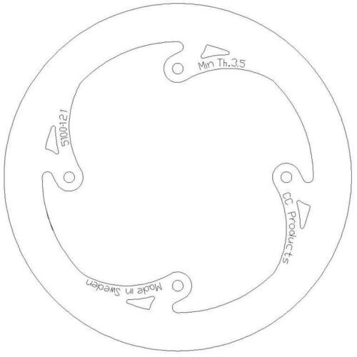 DISC BRAKE REAR KTM85 SOLID CC, CROSS-CENTER PRODUCT 5100-121