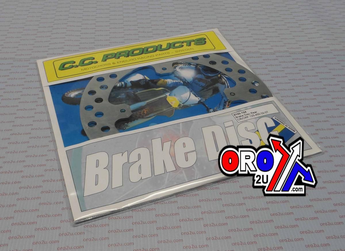 DISC BRAKE REAR CR CRF ROUND, CROSS-CENTER PRODUCT 5100-104 - Image 2