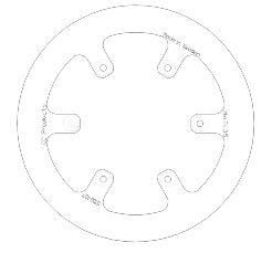 DISC BRAKE REAR YZ YZF SOLID, CROSS-CENTER PRODUCT 5100-107