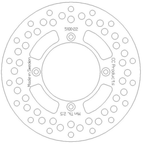 DISC BRAKE REAR RM85 05> CC, CROSS-CENTER PRODUCT 5100-122