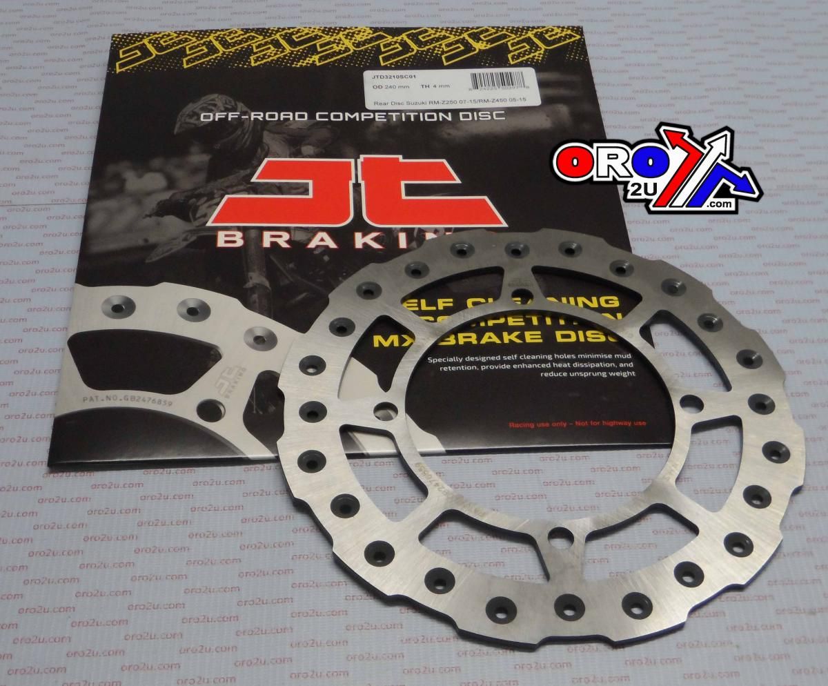 DISC BRAKE REAR RMZ250 450 JT, JTD3210SC01 SUZUKI, SELF-CLEANING HOLES