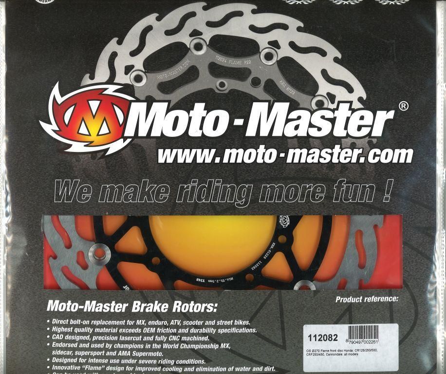 270 DISC FRONT 95-13 CR CRF, MOTO-MASTER 112082 OVERSIZE - Image 2