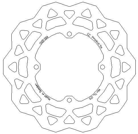 270 DISC FRONT RMZ250 450 CC, CrossCenter 5100-504 OVERSIZE