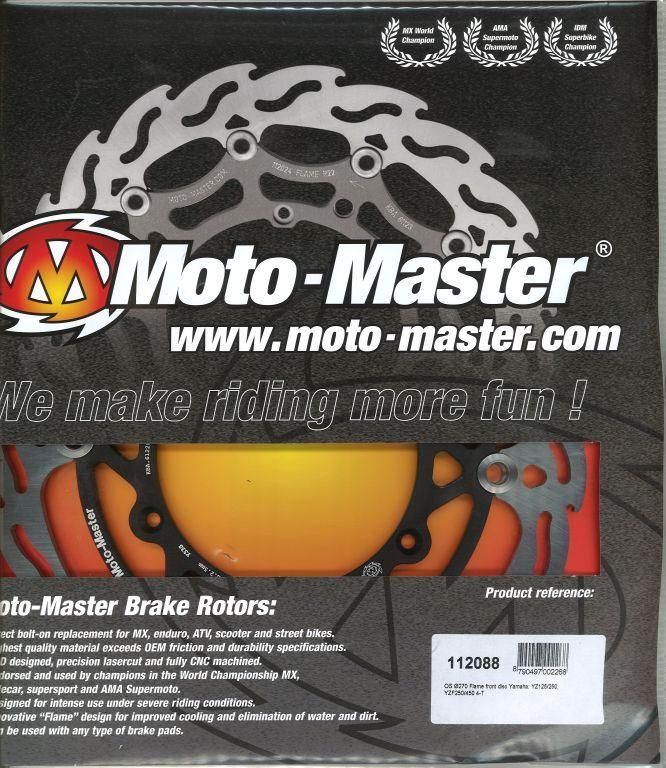 270 DISC FRONT 08-12 YZ YZF, MOTO-MASTER 112088 OVERSIZE - Image 2