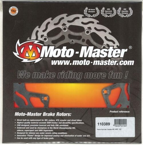 DISC BRAKE FRONT YZ WR FLAME, MOTO-MASTER 110389