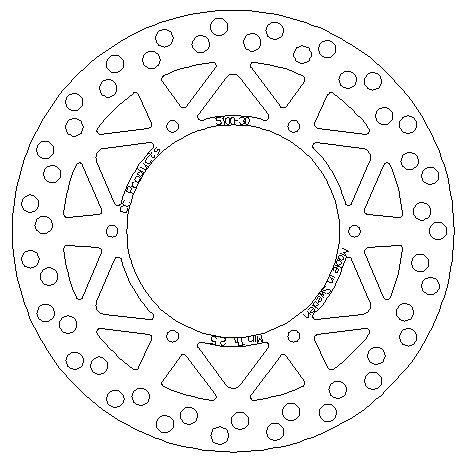 DISC BRAKE FRONT YZ WR ROUND, CROSS-CENTER PRODUCTS 5100-30