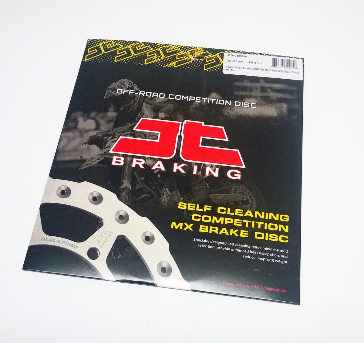 DISC BRAKE FRONT CR80 CR85 JT, JTD1010SC01 CRF150R 07-16, SELF-CLEANING HOLES - Image 2