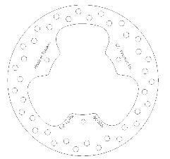 DISC BRAKE FRONT YZ80 85 ROUND, CROSS-CENTER PRODUCTS 5100-36