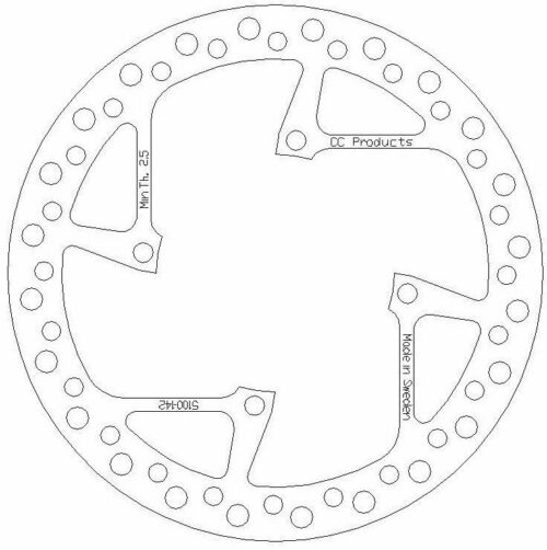 DISC BRAKE FRONT SHERCO 04-12, CROSS-CENTER PRODUCT 5100-142