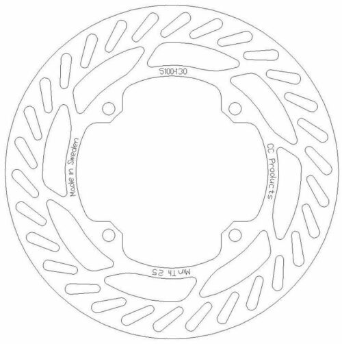 DISC BRAKE FRONT RMZ ROUND CC, CROSS-CENTER PRODUCT 5100-130