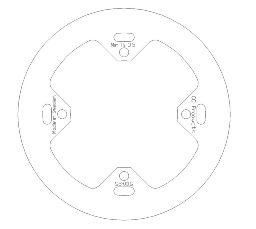 DISC BRAKE REAR CR 97-01 SOLID, CROSS-CENTER PRODUCTS 5100-25, 43351-KZ3-B00