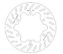 DISC BRAKE REAR HUSKY 92-99 CC, CROSS-CENTER PRODUCT 5100-72