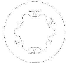 DISC BRAKE REAR HUSKY SOLID CC, CROSS-CENTER PRODUCT 5100-73
