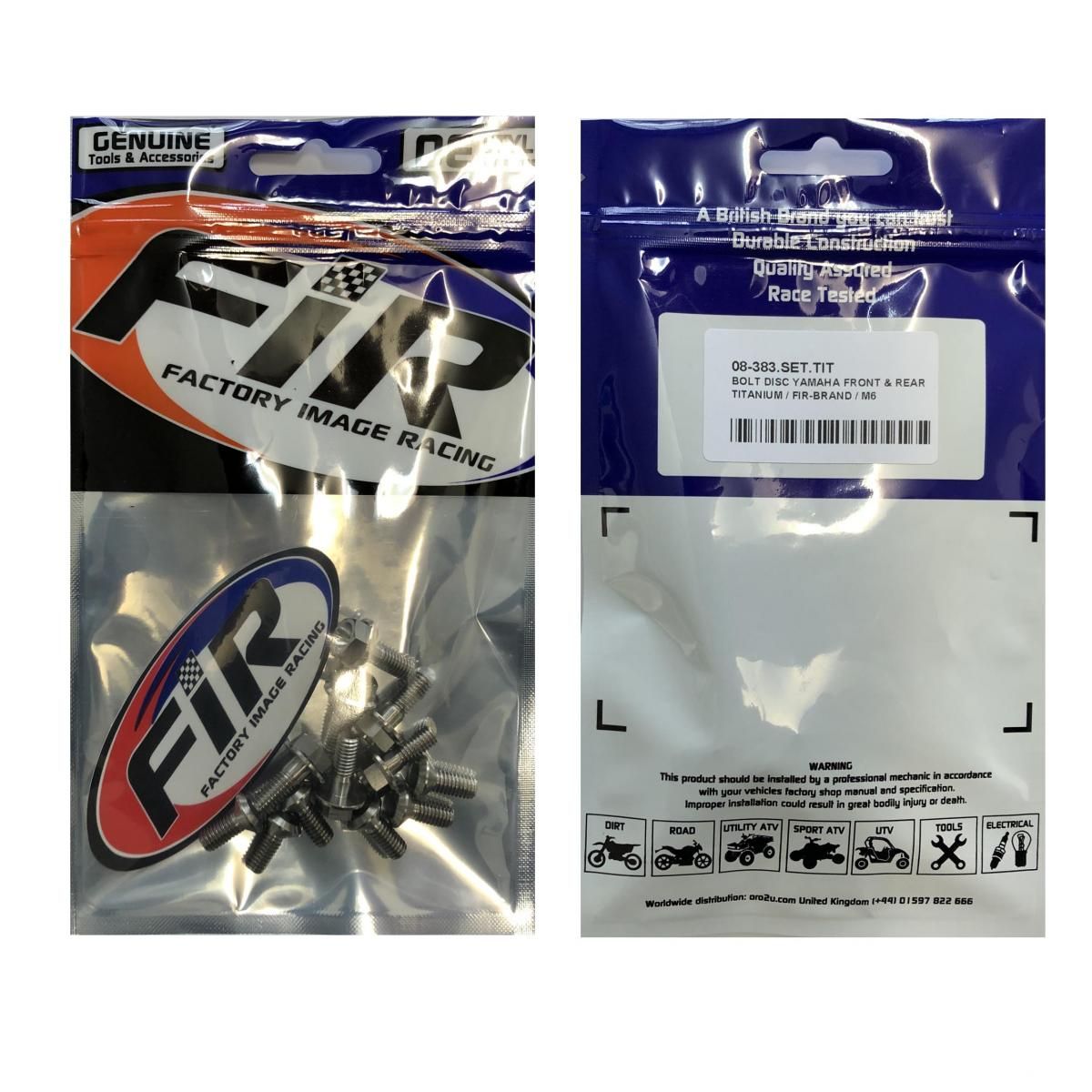 BOLT DISC YAMAHA FRONT & REAR, TITANIUM / / M6, 90149-06327-00 / 90151-06080-00, 90109-065G4-00 / 90105-06109-00 - Image 4