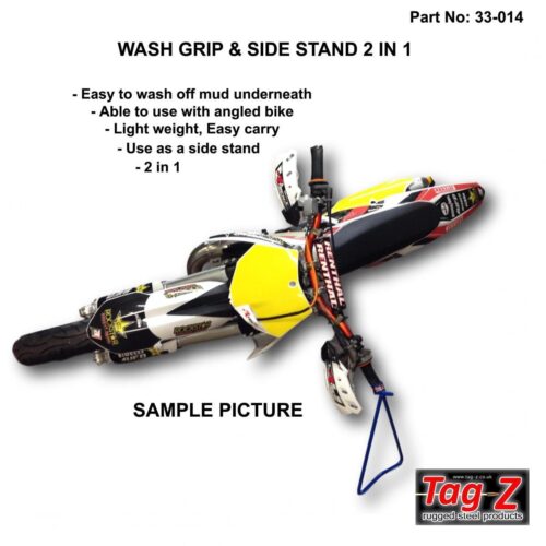 WASH GRIP & SIDE STAND 2 IN 1, TRIANGLE & GRIP STAND – BLACK