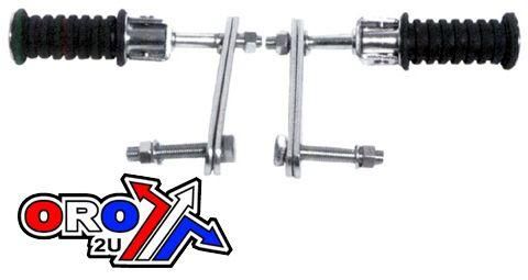 FOOT PEG SET BOLT ON BRACKETS EMGO 54-05420