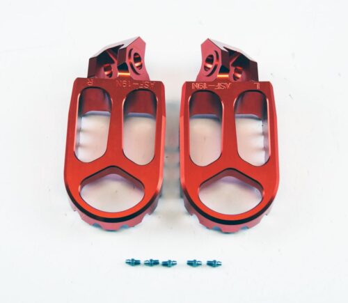 FOOT PEGS ORANGE GASGAS/HUSQVARNA/KTM, FIR ASF-19, CNC ALLOY