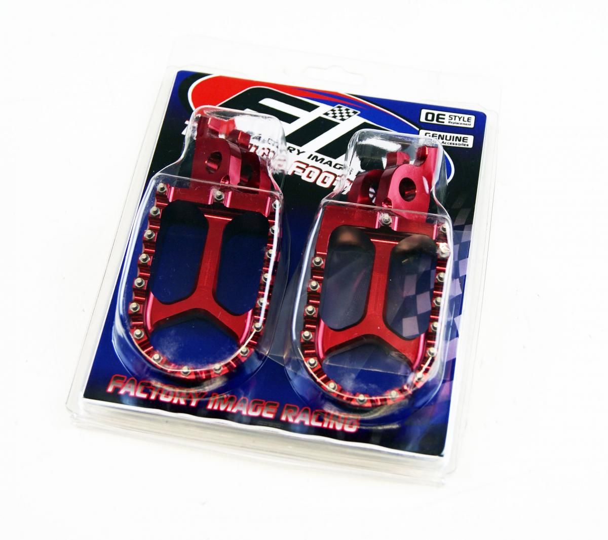 FOOT PEGS RED HONDA CR CRF, FIR ASF-01, CNC ALLOY - Image 4