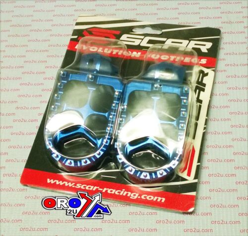 FOOT PEGS SCAR BLUE YAM, 57 ALUMINIUM BILLET S1511B