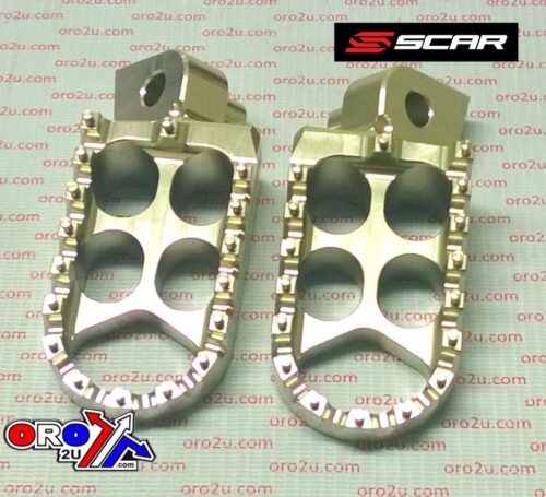 FOOT PEGS SCAR GREY YAM, 48 ALUMINIUM BILLET S1211, [Colour Grey Titanium]